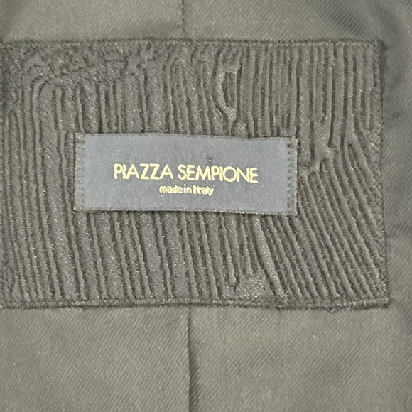 Italian Made Piazza Sempione Textured Black Jacket Size IT 42 or US 8/M … - Picture 3 of 16